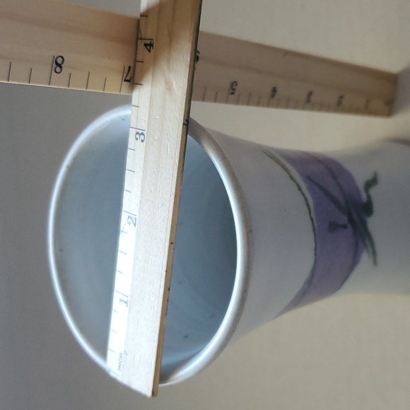 Glazed Stoneware Flower Vase Signed by RHW - Picture 9 of 10